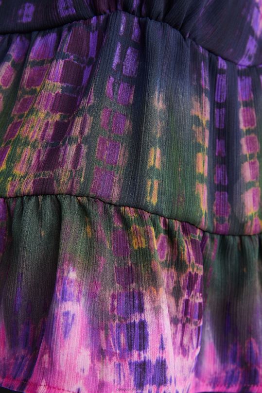 Desigual Colombia pagina oficial - ropa 4802L1116 mujer Desigual top con tirantes teñidos anudados