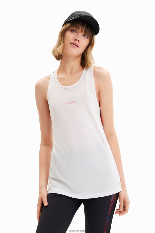 ropa 4802L435 mujer Desigual top deportivo sin mangas con estampado floral - Desigual shop