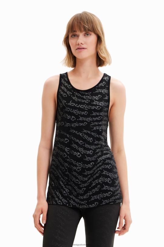 Desigual Colombia - ropa 4802L628 mujer Desigual top deportivo sin mangas con logo