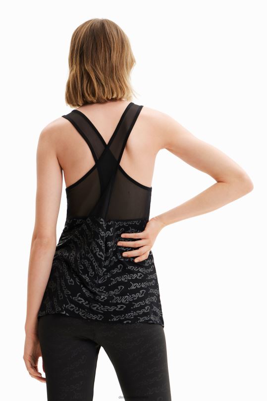Desigual Colombia - ropa 4802L628 mujer Desigual top deportivo sin mangas con logo
