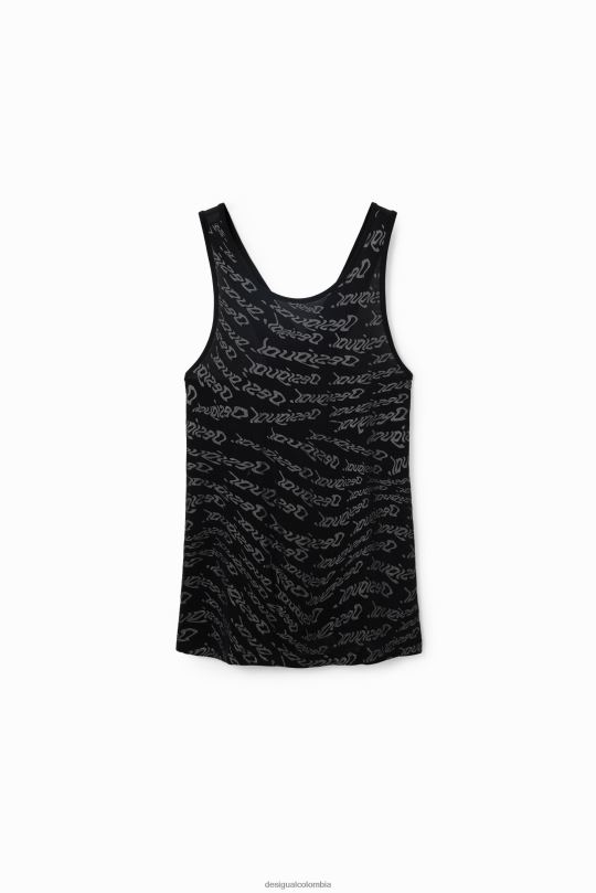 Desigual Colombia - ropa 4802L628 mujer Desigual top deportivo sin mangas con logo