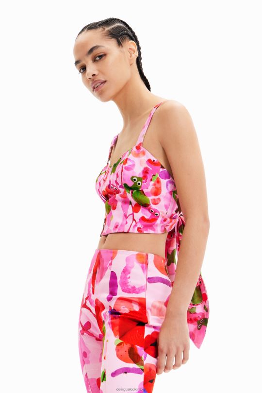 blusas Desigual bogota - ropa 4802L694 mujer Desigual metro. top corsé corto de christian lacroix