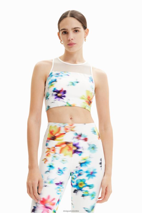 ropa 4802L784 mujer Desigual top deportivo floral - Desigual sales online