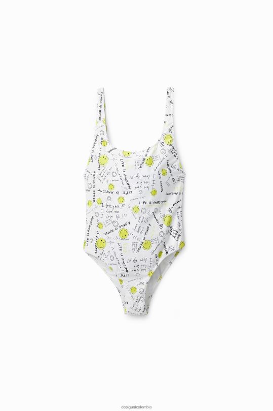ropa 4802L373 mujer Desigual traje de baño sonriente - Desigual sale damen