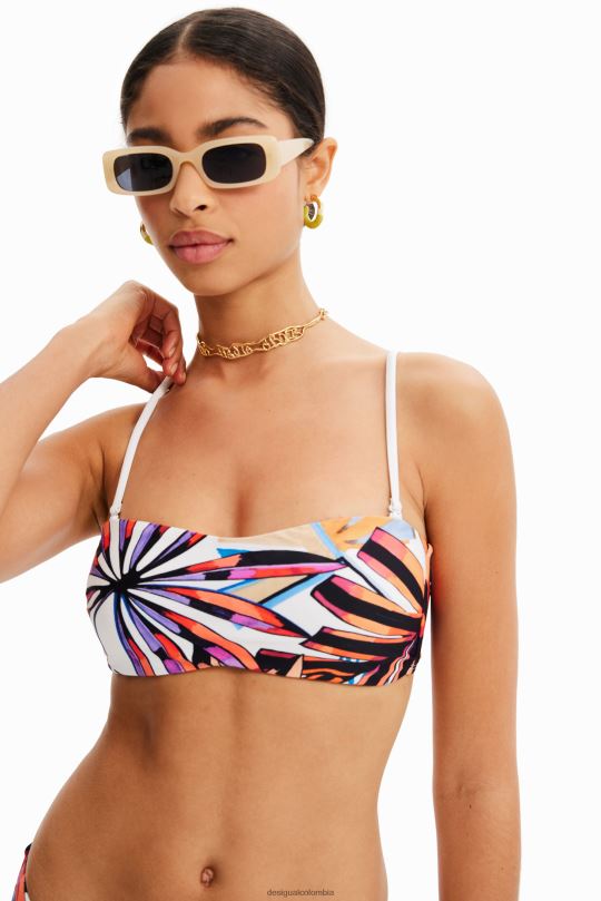 Desigual Colombia bolsos - ropa 4802L492 mujer Desigual top de bikini palabra de honor tropical