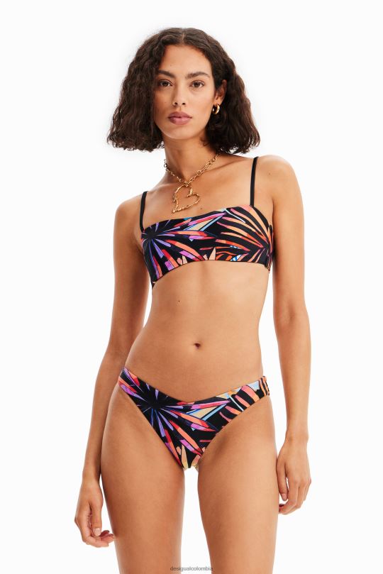 Desigual zapatos Colombia - ropa 4802L505 mujer Desigual top de bikini palabra de honor tropical