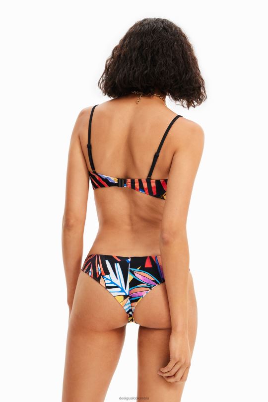 Desigual zapatos Colombia - ropa 4802L505 mujer Desigual top de bikini palabra de honor tropical