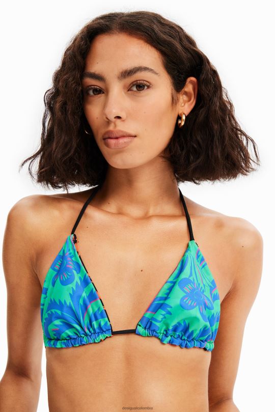 blusas Desigual bogota - ropa 4802L526 mujer Desigual top de bikini de triángulo reversible