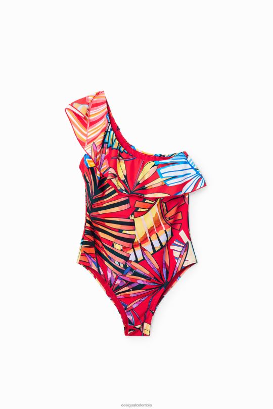 ropa 4802L541 mujer Desigual traje de baño con volantes asimétricos - Desigual sale damen