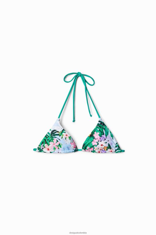 ropa 4802L560 mujer Desigual top de bikini con estampado floral - Desigual Colombia Medellín