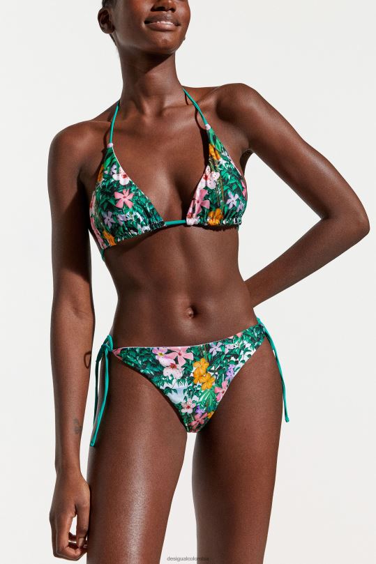 ropa 4802L560 mujer Desigual top de bikini con estampado floral - Desigual Colombia Medellín