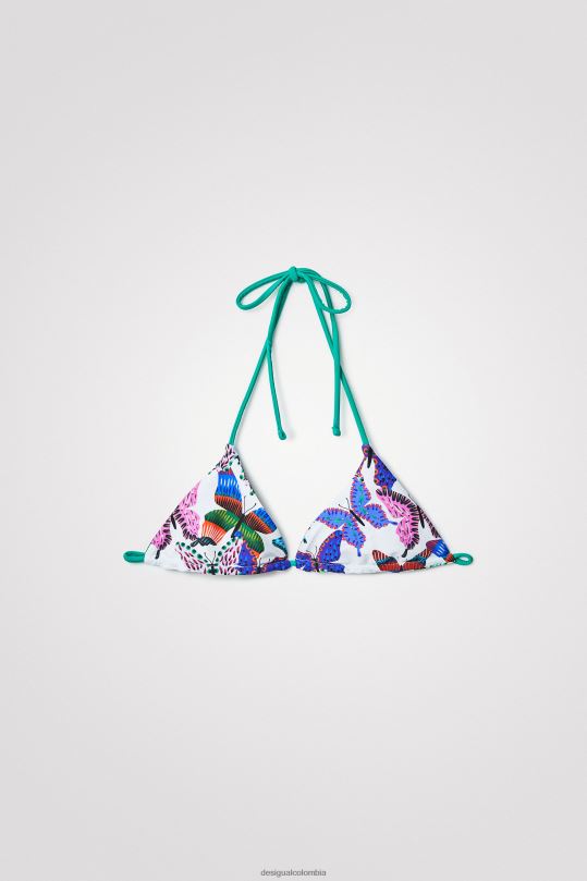 ropa 4802L560 mujer Desigual top de bikini con estampado floral - Desigual Colombia Medellín