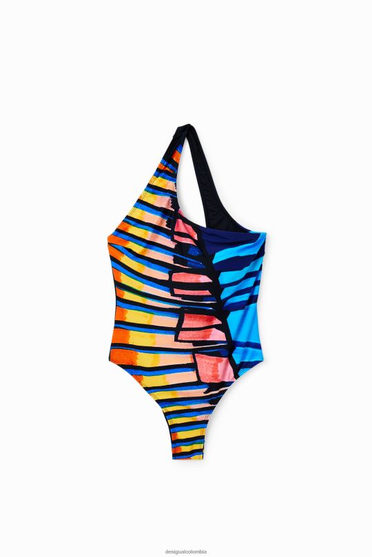 ropa 4802L838 mujer Desigual traje de baño con tiras asimétricas - Desigual shop