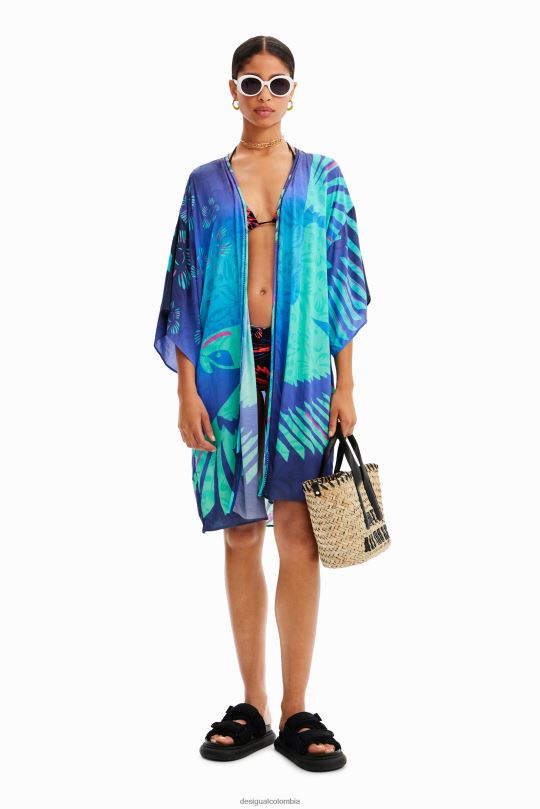 Desigual Colombia - ropa 4802L995 mujer Desigual kimono abierto tropical