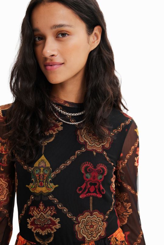 ropa 4802L1006 mujer Desigual vestido túnica corta - Desigual sales online