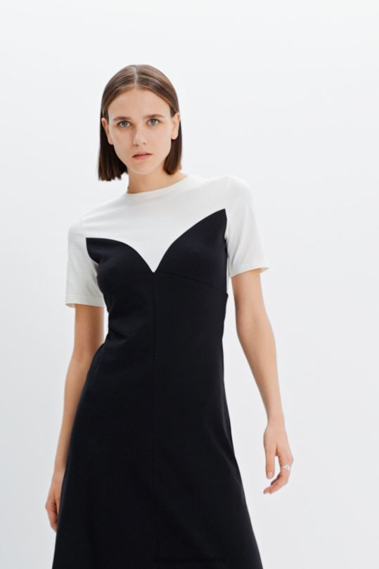 ropa 4802L1019 mujer Desigual vestido maitrepierre con efecto corsé - Desigual Colombia Medellín