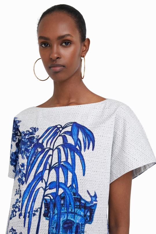 blusas Desigual bogota - ropa 4802L1071 mujer Desigual tunica corta stella jean