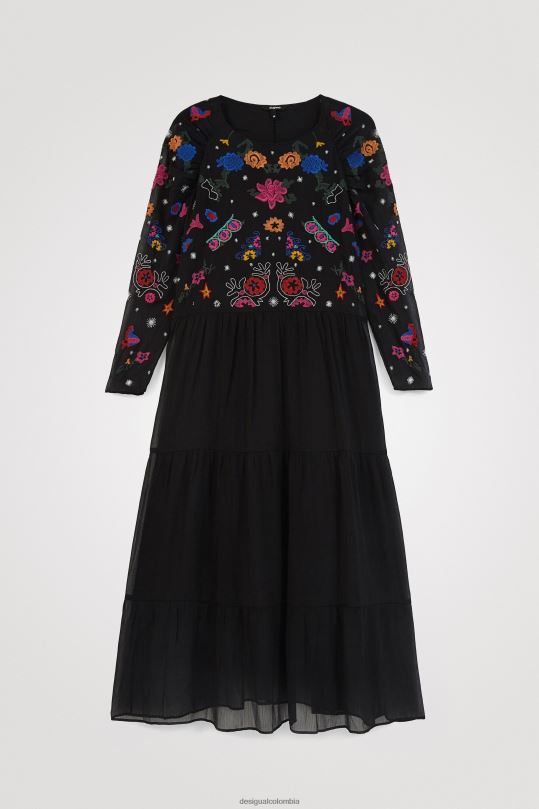 Desigual Colombia - ropa 4802L1094 mujer Desigual vestido midi de tul