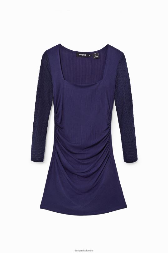 blusas Desigual bogota - ropa 4802L1115 mujer Desigual vestido de punto azul marino