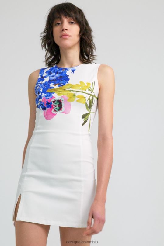 ropa 4802L1135 mujer Desigual metro. vestido blanco de christian lacroix - Desigual Colombia Medellín