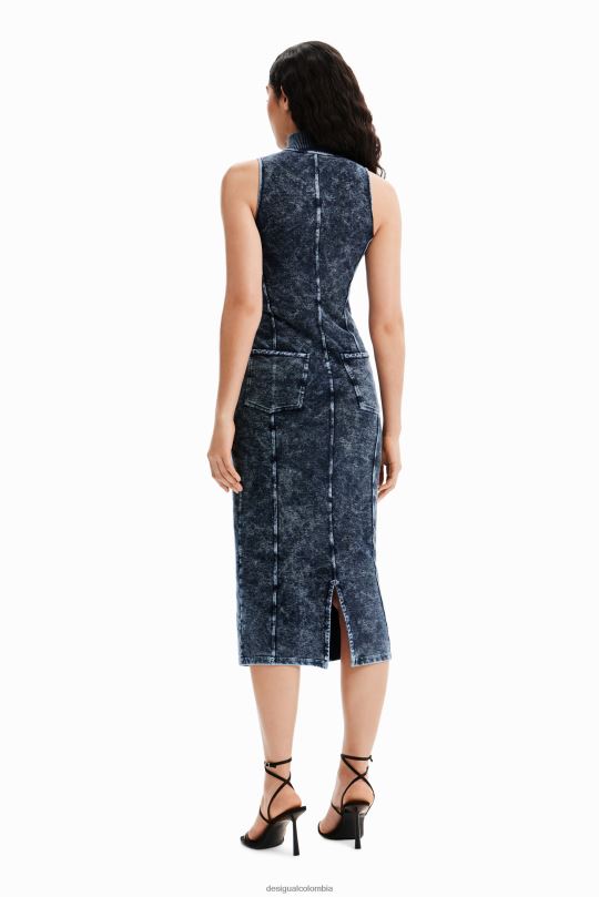Desigual zapatos Colombia - ropa 4802L1166 mujer Desigual vestido midi con cremallera nathy peluso