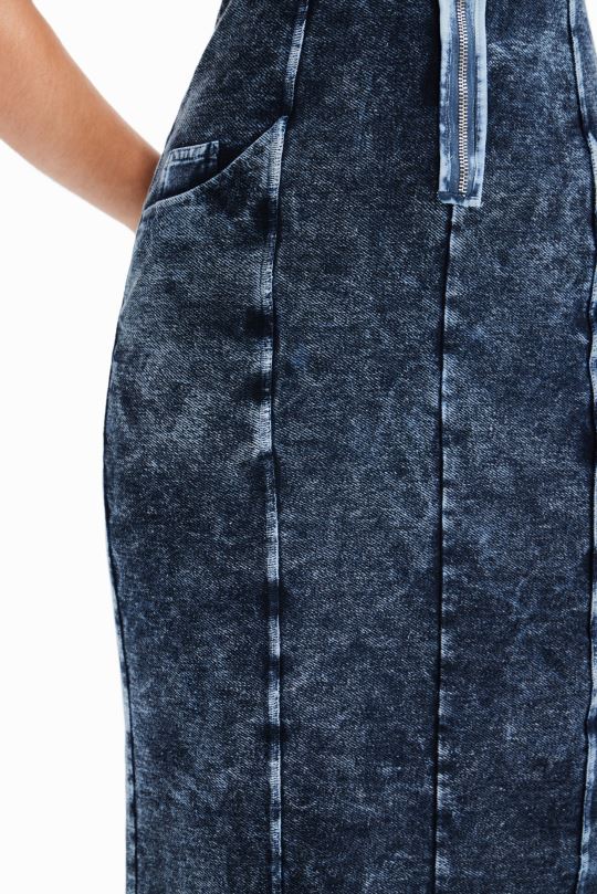 Desigual zapatos Colombia - ropa 4802L1166 mujer Desigual vestido midi con cremallera nathy peluso