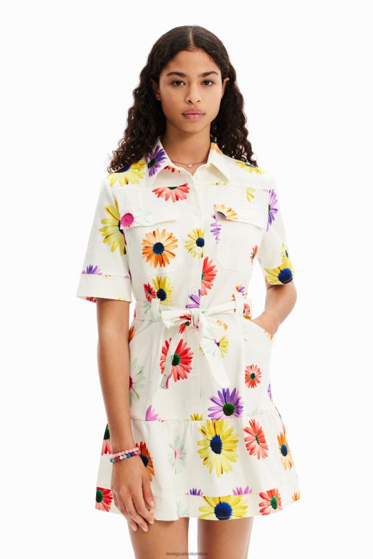 blusas Desigual bogota - ropa 4802L120 mujer Desigual metro. vestido camisero corto floral de christian lacroix