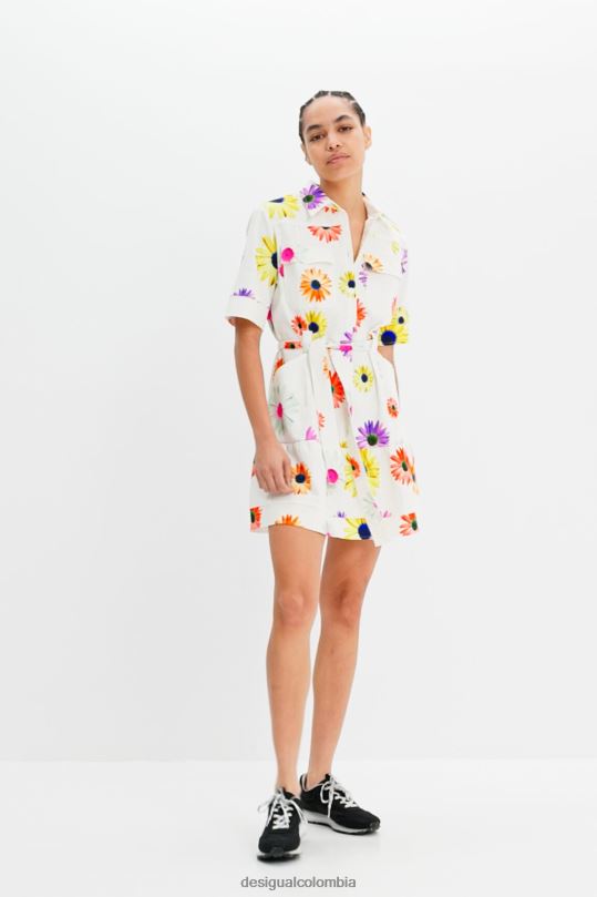 blusas Desigual bogota - ropa 4802L120 mujer Desigual metro. vestido camisero corto floral de christian lacroix