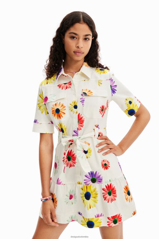 blusas Desigual bogota - ropa 4802L120 mujer Desigual metro. vestido camisero corto floral de christian lacroix
