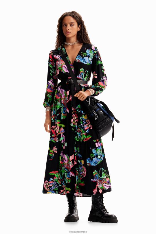ropa 4802L135 mujer Desigual metro. vestido camisero midi de christian lacroix - Desigual Colombia Medellín