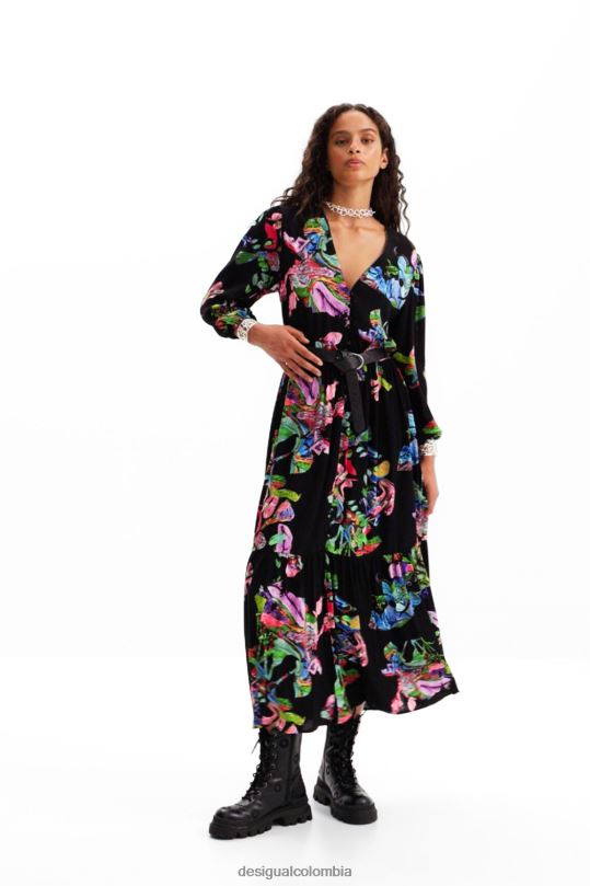 ropa 4802L135 mujer Desigual metro. vestido camisero midi de christian lacroix - Desigual Colombia Medellín