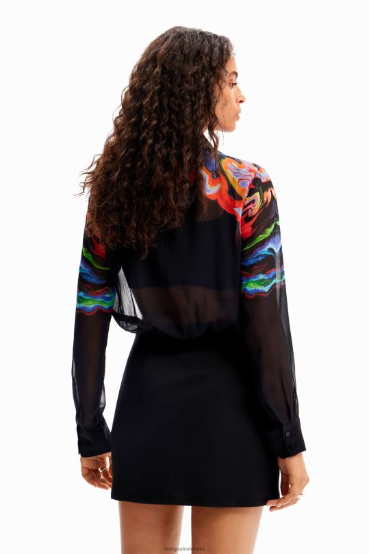 Desigual zapatos Colombia - ropa 4802L13 mujer Desigual metro. vestido corto combinado de christian lacroix