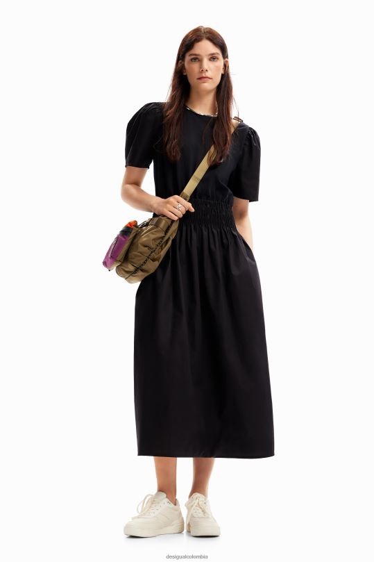 Desigual Colombia pagina oficial - ropa 4802L151 mujer Desigual vestido midi combinado