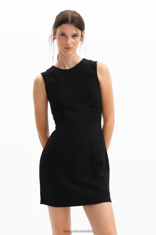 Desigual Colombia - ropa 4802L154 mujer Desigual vestido corto texturizado
