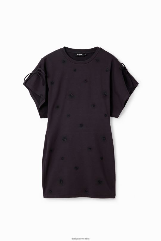 ropa 4802L180 mujer Desigual vestido corto bordado - Desigual sale damen