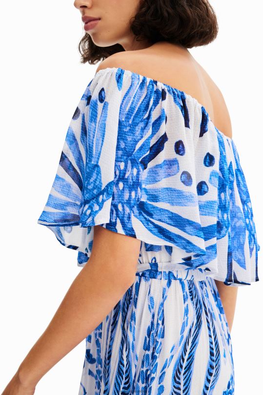 Desigual Colombia pagina oficial - ropa 4802L1 mujer Desigual vestido midi con volantes de stella jean