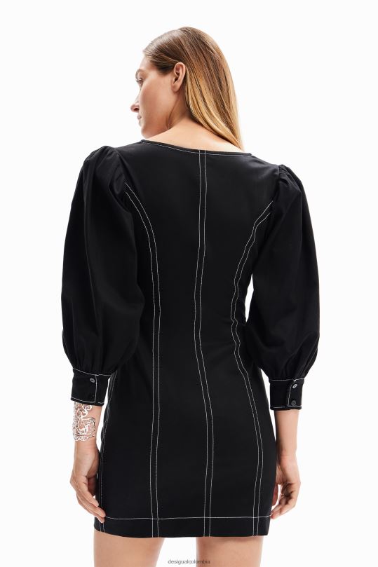 blusas Desigual bogota - ropa 4802L220 mujer Desigual vestido corto ajustado con cremallera