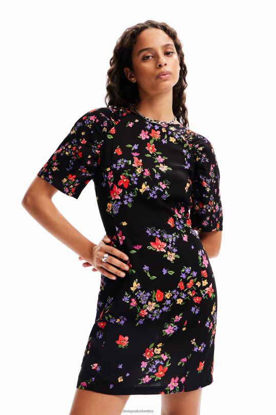 Desigual Colombia - ropa 4802L254 mujer Desigual vestido corto de flores