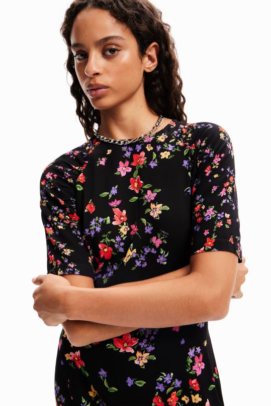 Desigual Colombia - ropa 4802L254 mujer Desigual vestido corto de flores