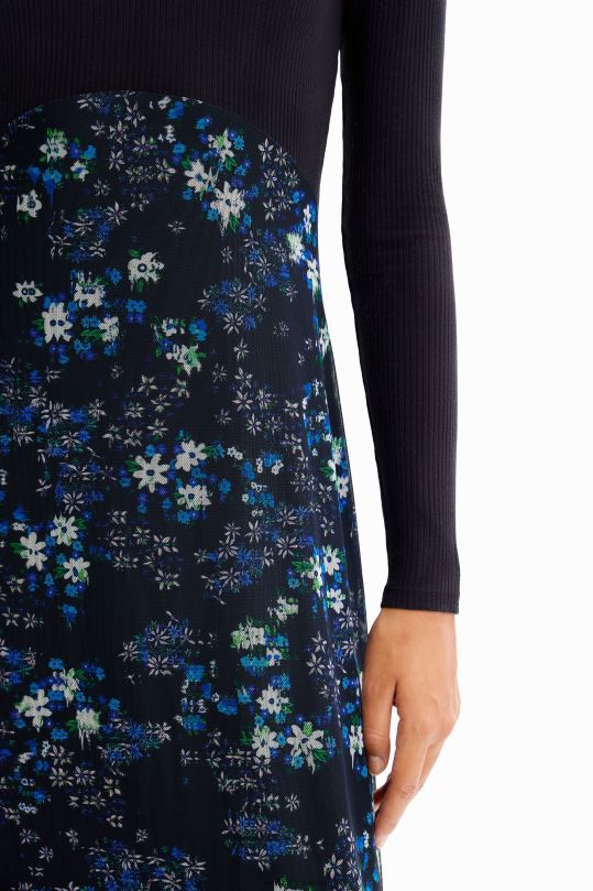 Desigual Colombia bolsos - ropa 4802L271 mujer Desigual vestido midi combinado con flores