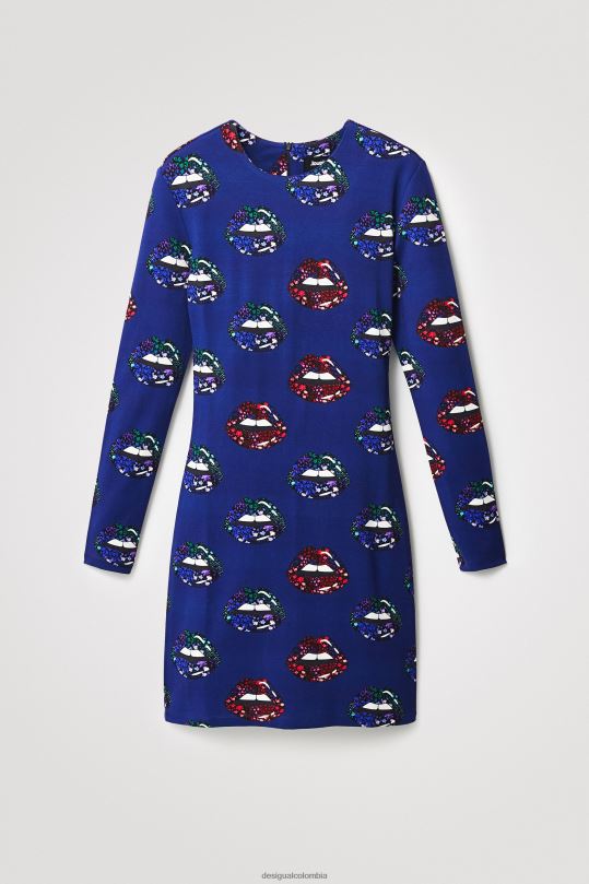 Desigual Colombia - ropa 4802L346 mujer Desigual vestido delgado de labios cortos