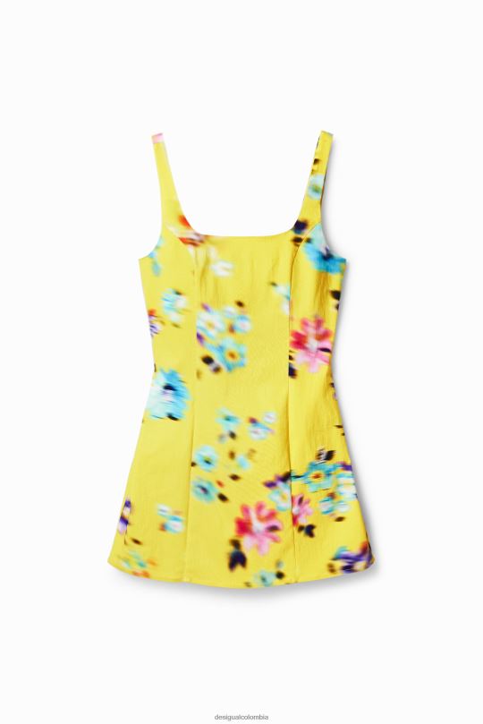 Desigual Colombia bolsos - ropa 4802L348 mujer Desigual vestido corto con tiras borrosas