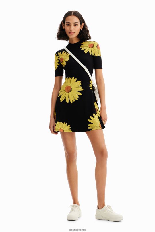Desigual zapatos Colombia - ropa 4802L349 mujer Desigual metro. vestido corto de margaritas de christian lacroix