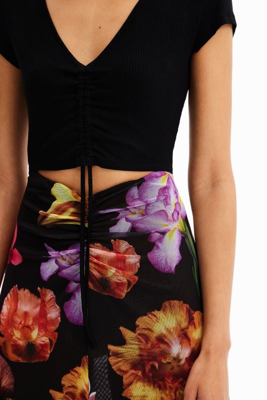 blusas Desigual bogota - ropa 4802L356 mujer Desigual metro. vestido largo floral combinado de christian lacroix