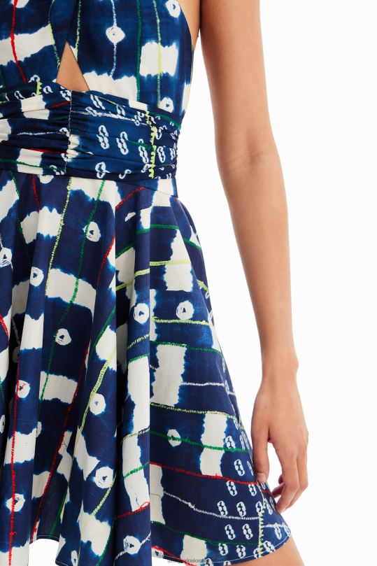 ropa 4802L357 mujer Desigual vestido corto halter stella jean - Desigual Colombia rebajas
