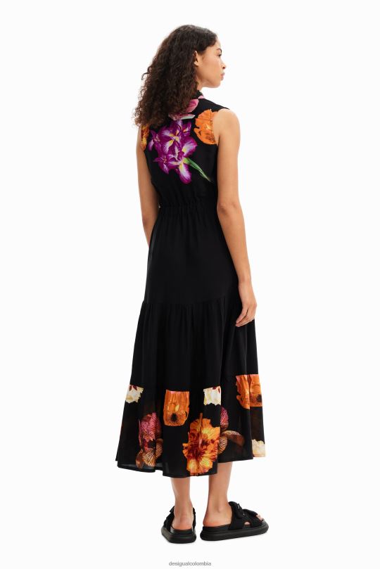 Desigual Colombia - ropa 4802L35 mujer Desigual metro. vestido camisero largo floral de christian lacroix