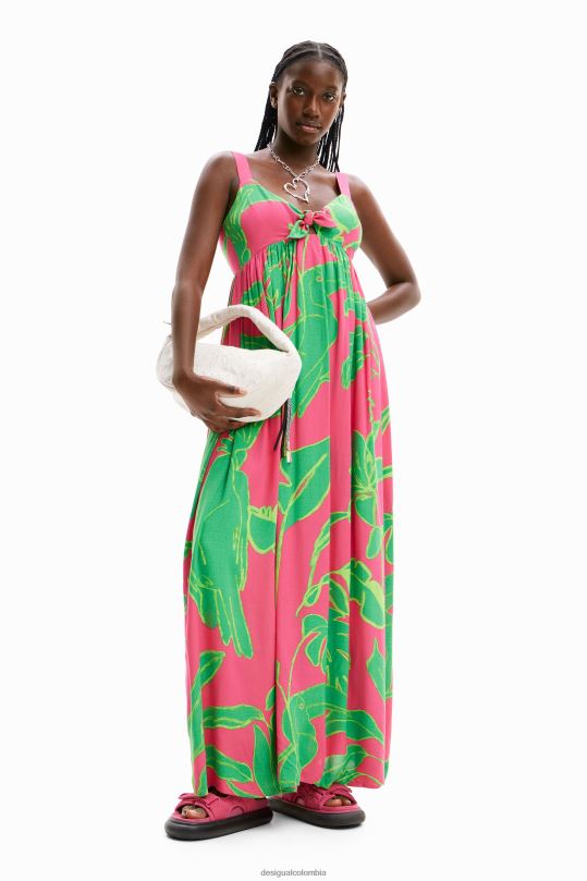 Desigual zapatos Colombia - ropa 4802L397 mujer Desigual vestido largo con escote corazón