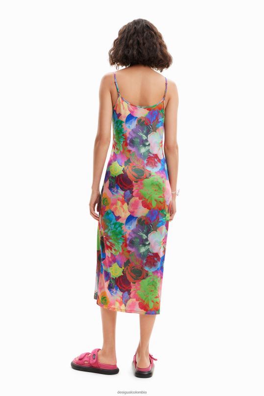 blusas Desigual bogota - ropa 4802L399 mujer Desigual vestido lencero fino con estampado floral