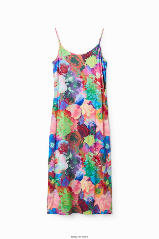 blusas Desigual bogota - ropa 4802L399 mujer Desigual vestido lencero fino con estampado floral