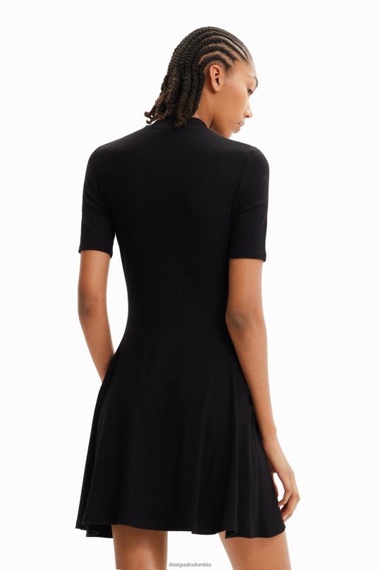ropa 4802L419 mujer Desigual vestido skater corto de mickey mouse de disney - Desigual sales online